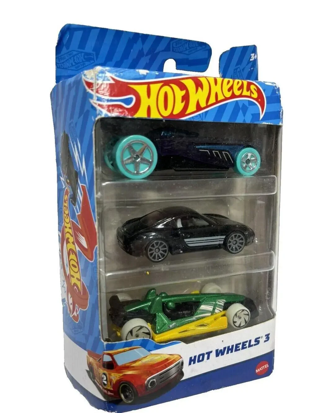 2022 Hot Wheels Main Line 3-Pack 1/64 Scale Diecast Cars Assortment * Box Defect